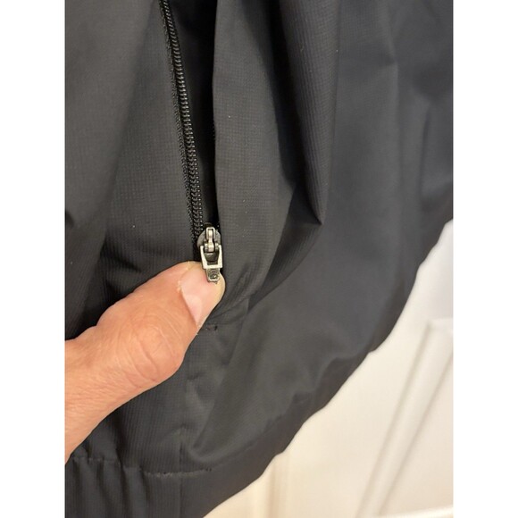 Nike Golf Men's Windbreaker Jacket Long Sleeve Black V-Neck CLIMA-FIT size XL - Picture 10 of 14